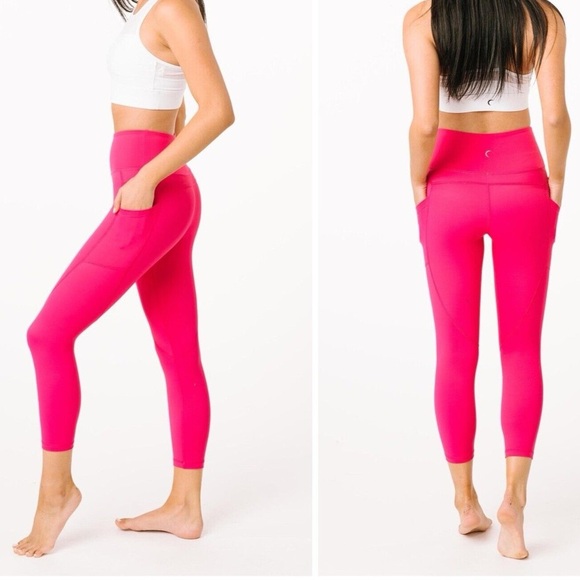 ZYIA Pants - Zyia Capri Hot Pink Activewear Womens 8-10 NWT